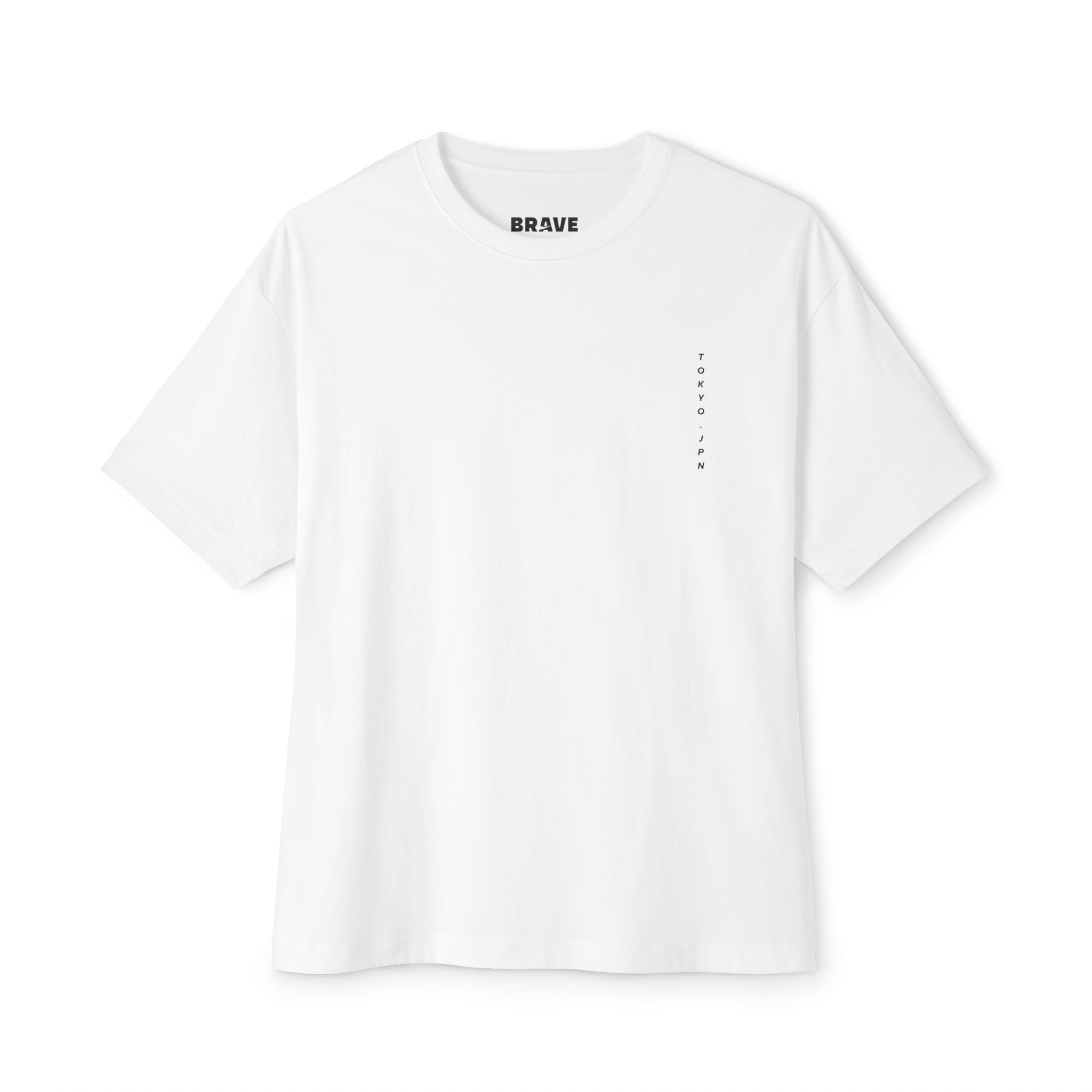 Tokyo Graphic Tee — "Brave Spirit" Oversized Boxy Shirt