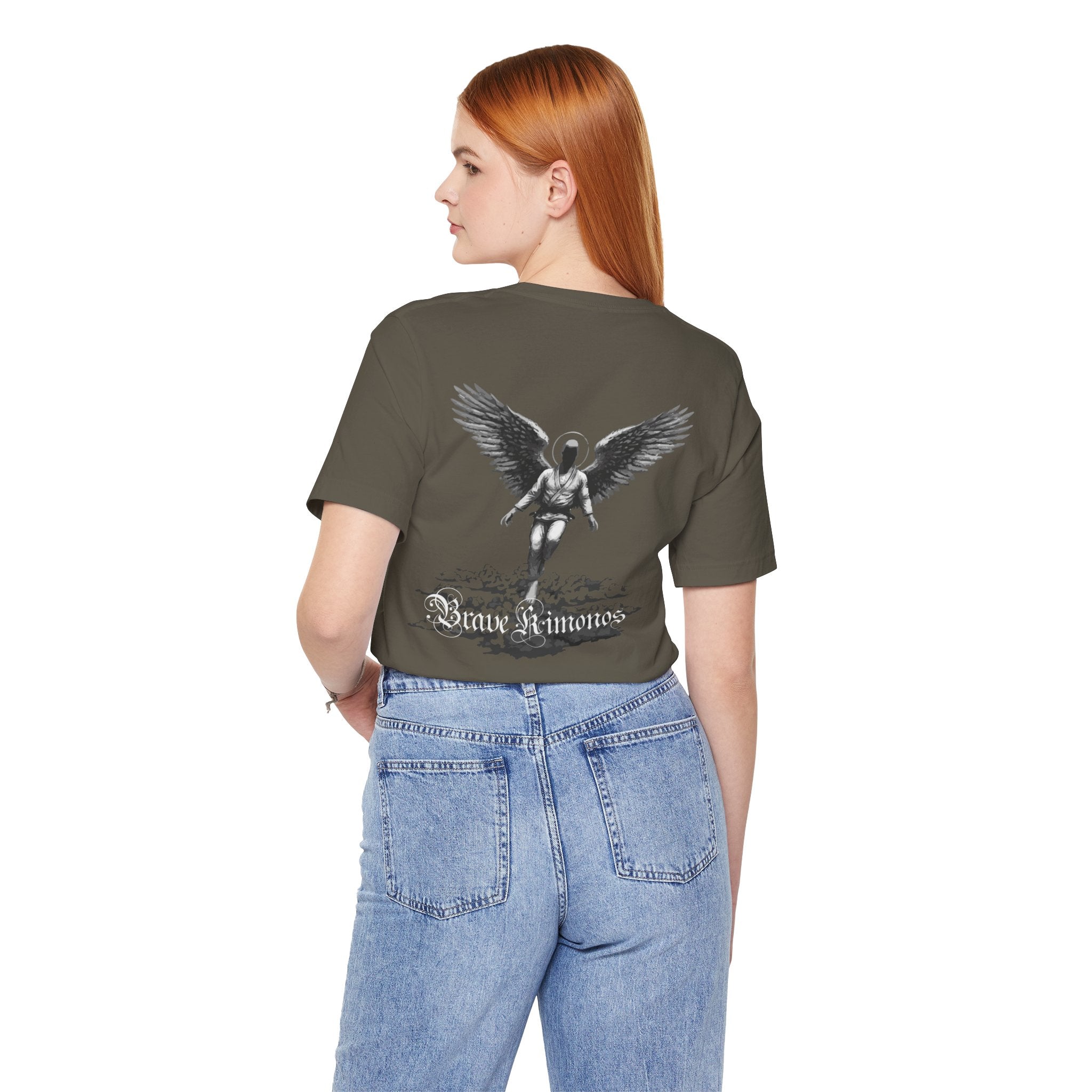 Brave Angel Wings  Tee - Unisex Casual Jersey Shirt