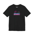 Brave Retro Sunset Tee — 'Be Brave' Vintage 80s Motivational T-Shirt