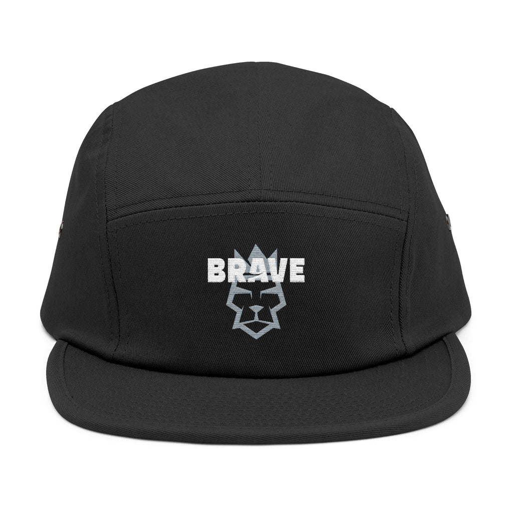 Embroidered 'Brave Kimonos' 5-Panel Cap — Casual Tan Streetwear Hat