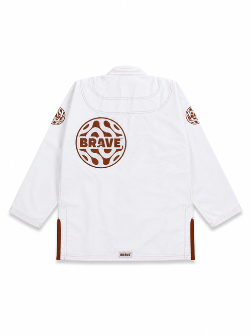 Be Water kids Gi White and Brown