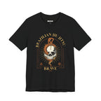 Brazilian Jiu Jitsu Skull Tee — "Brave" Martial Arts Graphic Shirt