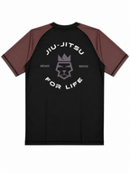 Jiujitsu For Life Rashguard Brown