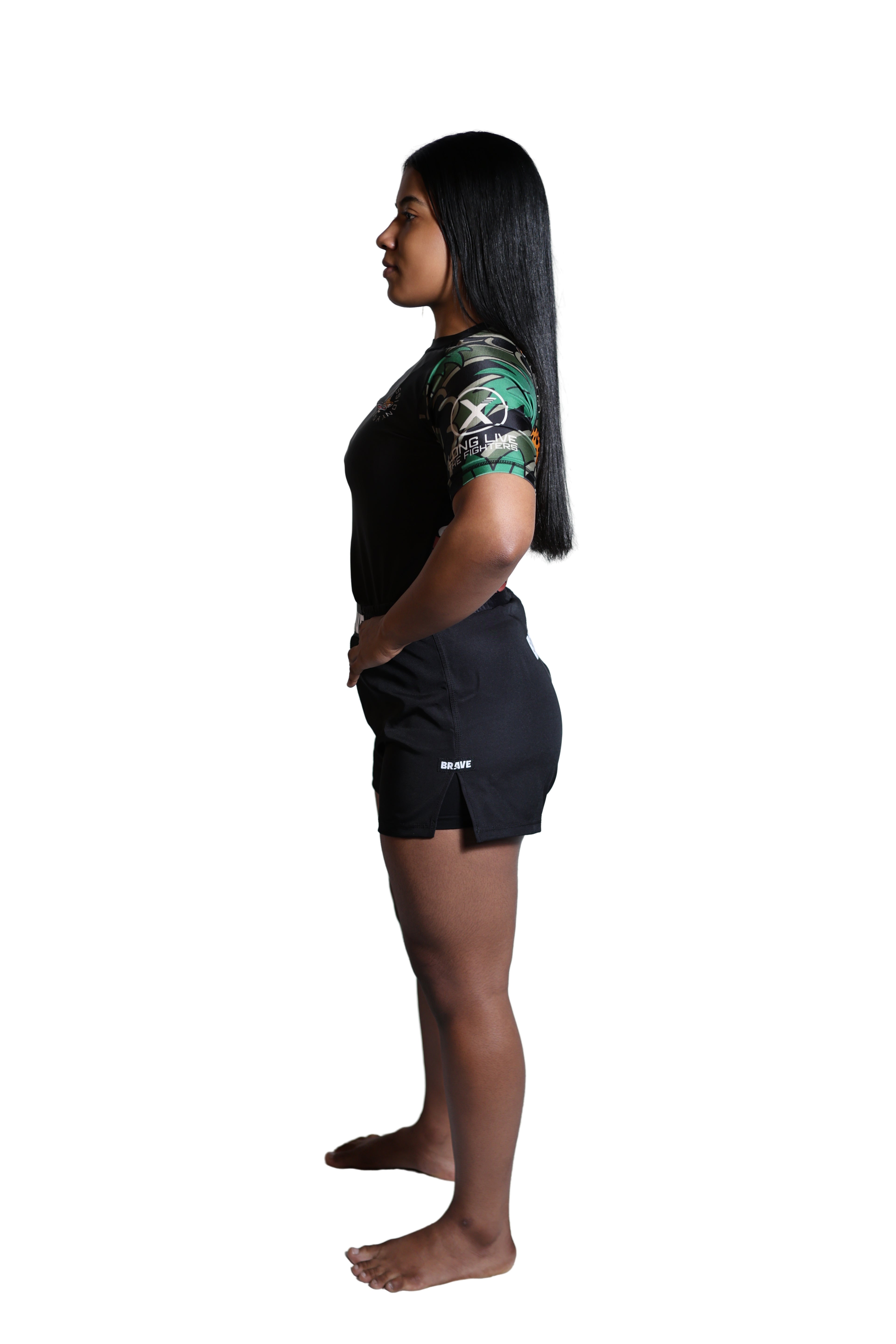 Brave Kimonos X Submission Snax  Jaguar Rash Guard short sleeve