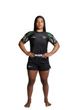Brave Kimonos X Submission Snax  Jaguar Rash Guard short sleeve