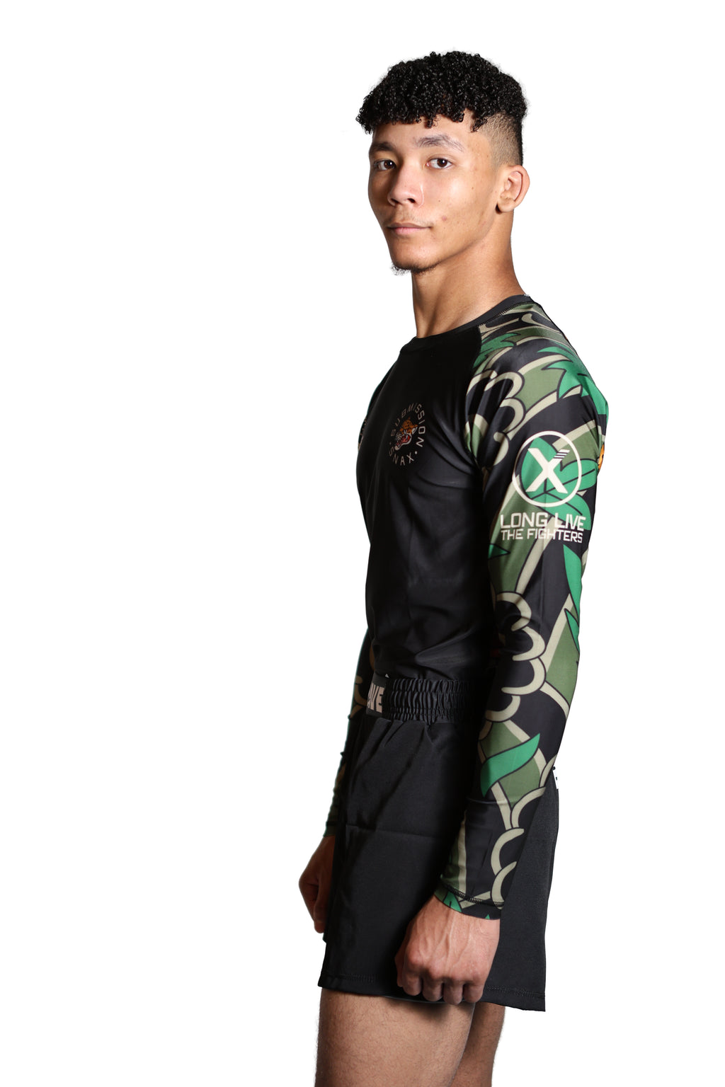 Brave Kimonos X Submission Snax  Jaguar Rash Guard Long sleeve