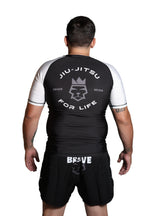 Jiujitsu For Life Rashguard White