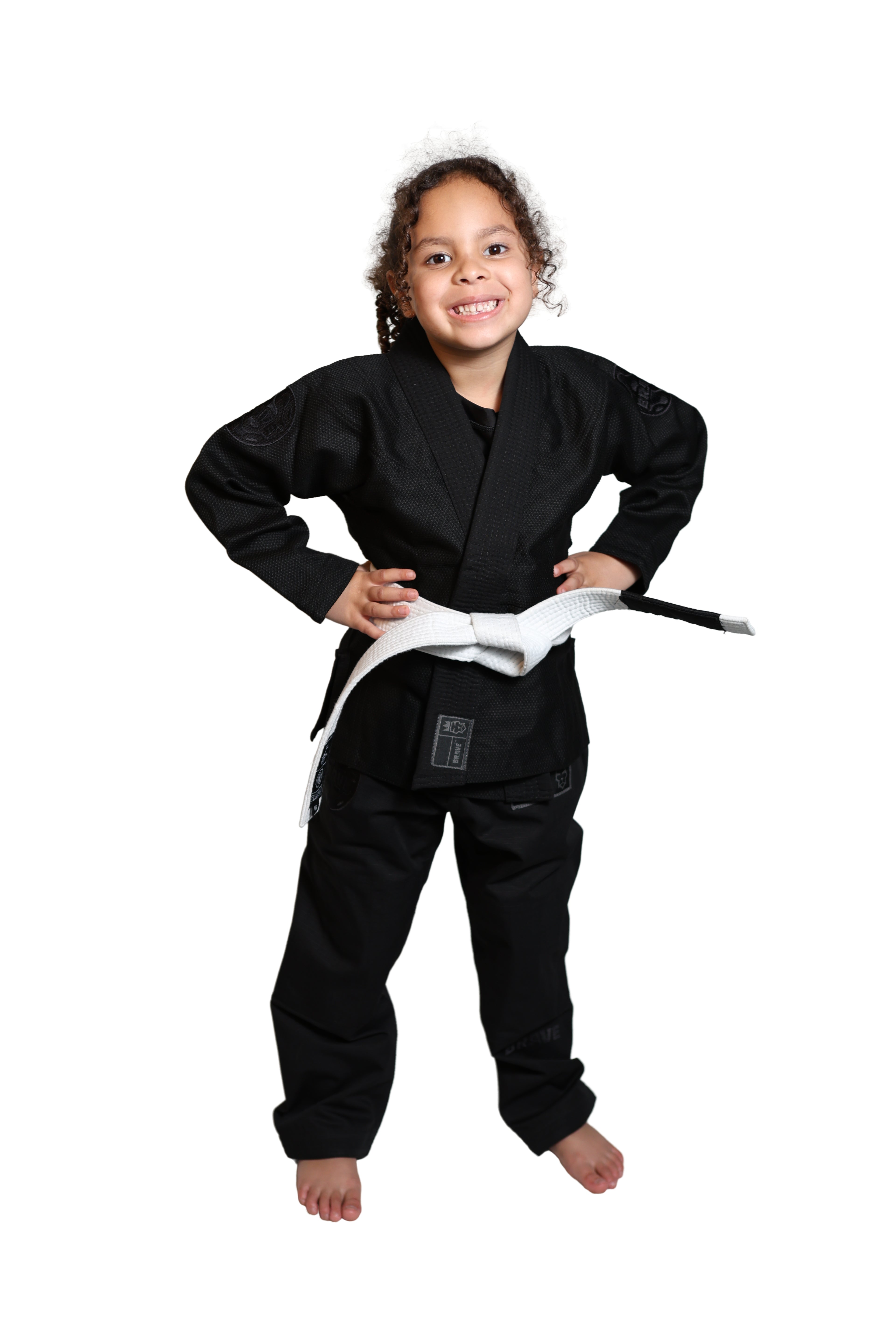 Be Water kids Gi - Black on Black