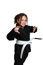 Be Water kids Gi - Black on Black