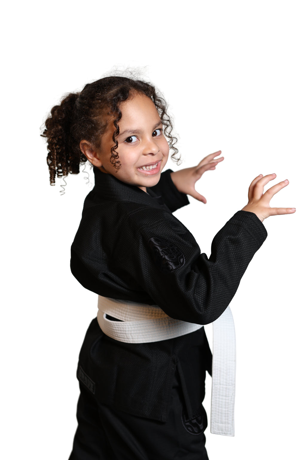Be Water kids Gi - Black on Black