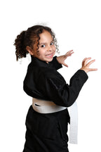 Be Water kids Gi - Black on Black