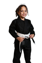 Be Water kids Gi - Black on Black