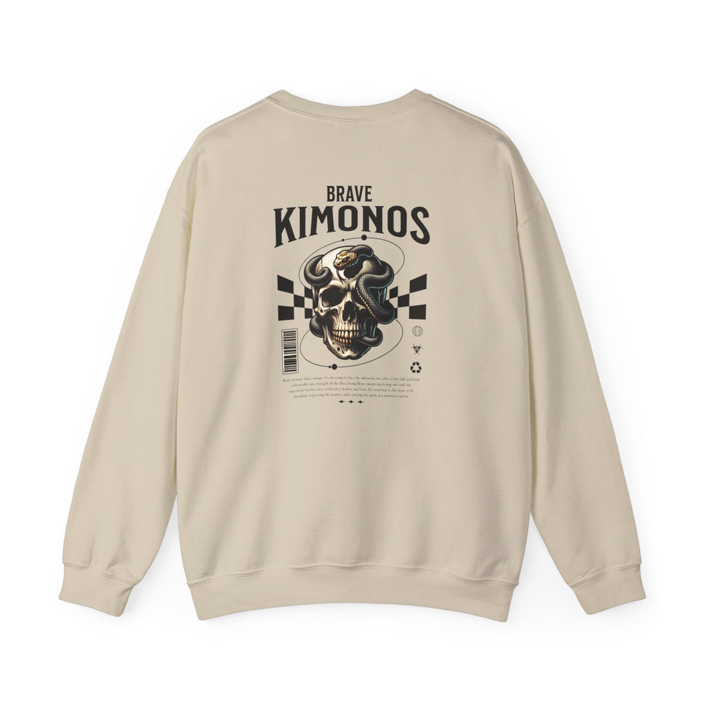 Brave Kimonos Skull Crewneck Sweatshirt – Vintage Racing Graphic