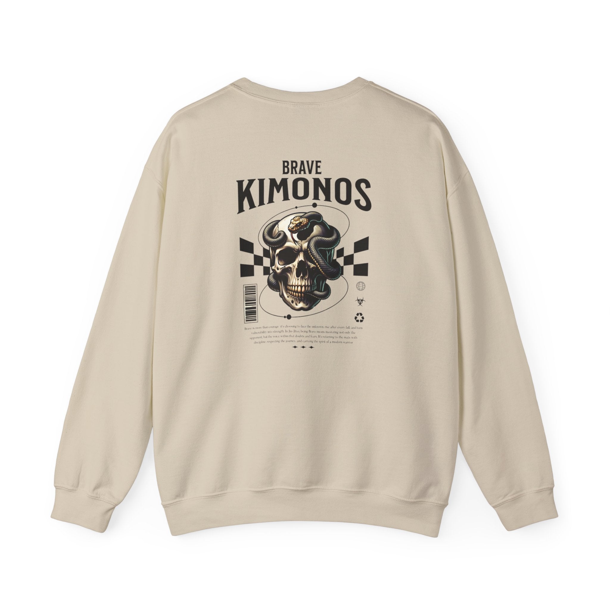 Brave Kimonos Skull Crewneck Sweatshirt – Vintage Racing Graphic