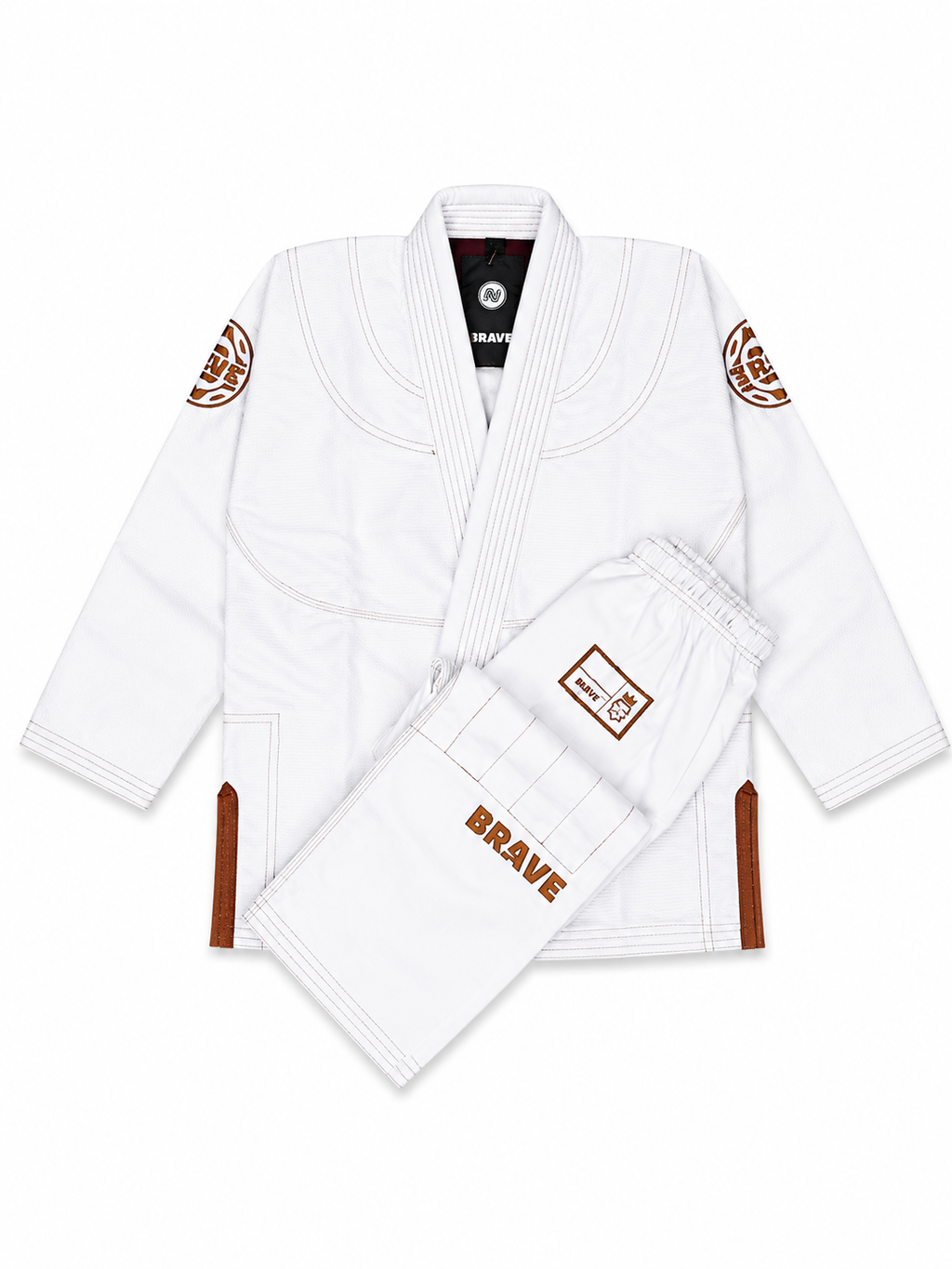 Be Water kids Gi White and Brown