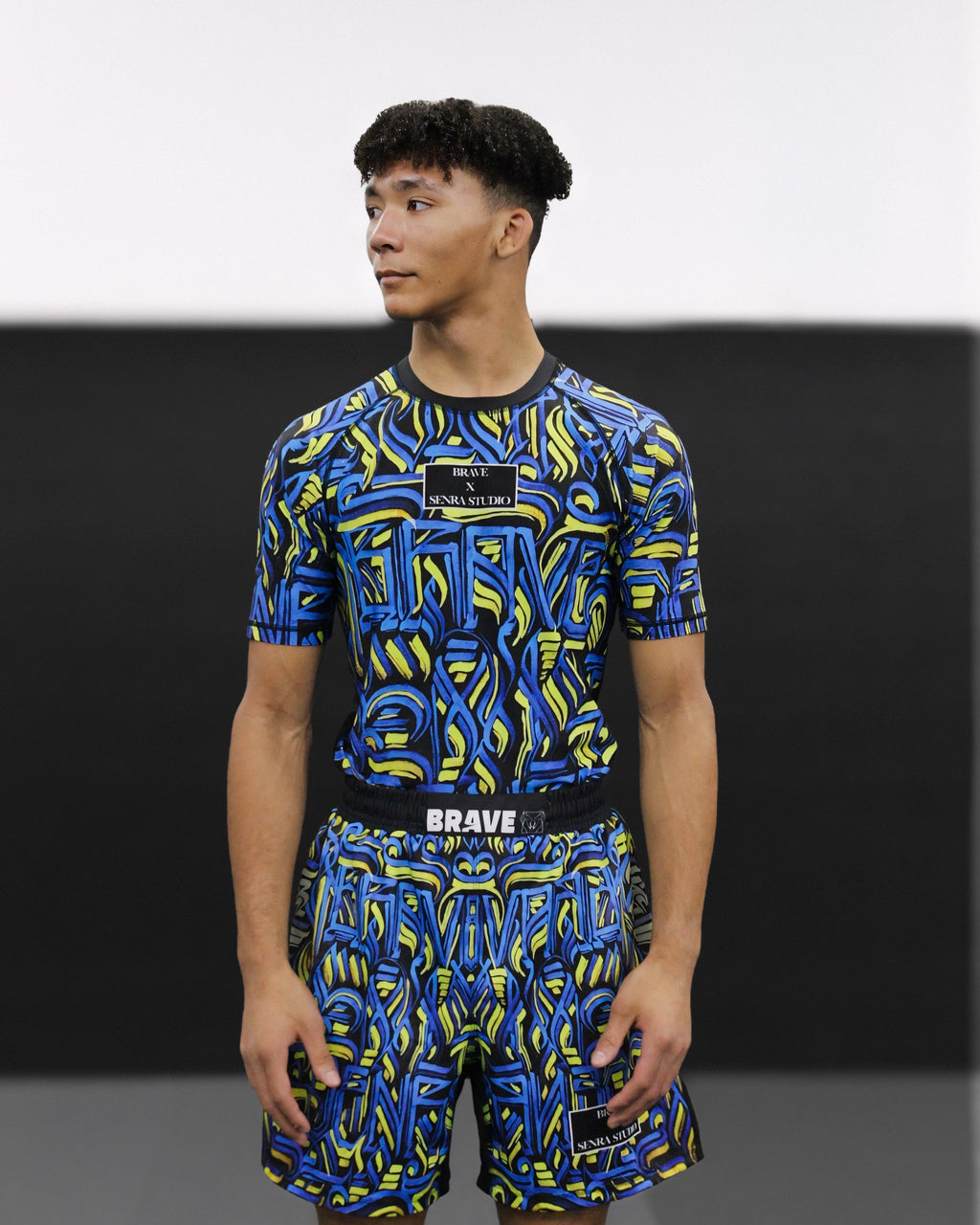 BRAVE X SENRA STUDIO RASHGUARD ADULT