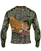 Brave Kimonos X Submission Snax  Jaguar Rash Guard Long sleeve