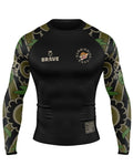 Brave Kimonos X Submission Snax  Jaguar Rash Guard Long sleeve