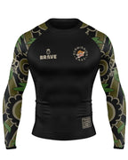 Brave Kimonos X Submission Snax  Jaguar Rash Guard Long sleeve