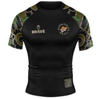 Brave Kimonos X Submission Snax  Jaguar Rash Guard KIDS