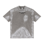 260GSM Unisex Painted Pigment-Wash T-shirt Medium Grey